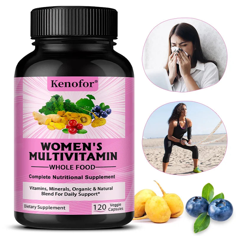 Women's Multivitamin Multimineral Capsules – Hair Skin Nails 120ct Women's Multivitamin Qst