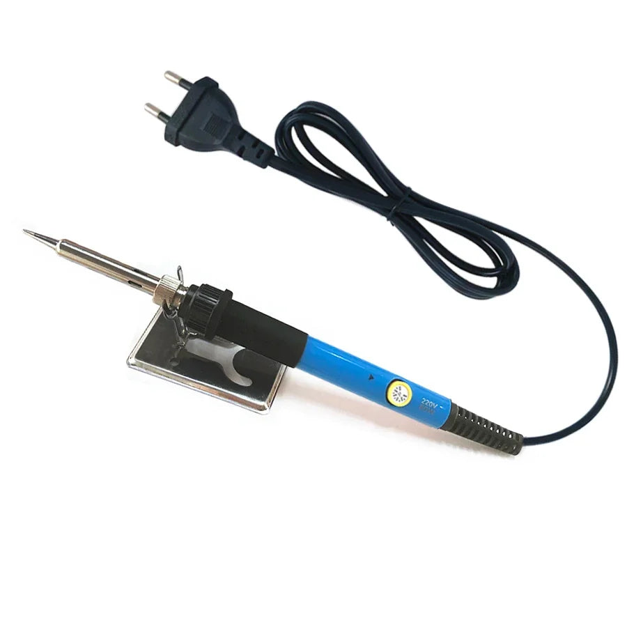 60W Portable Electric Soldering Iron – Adjustable 200–450°C Electric Soldering Iron Qme 60W blue2 US