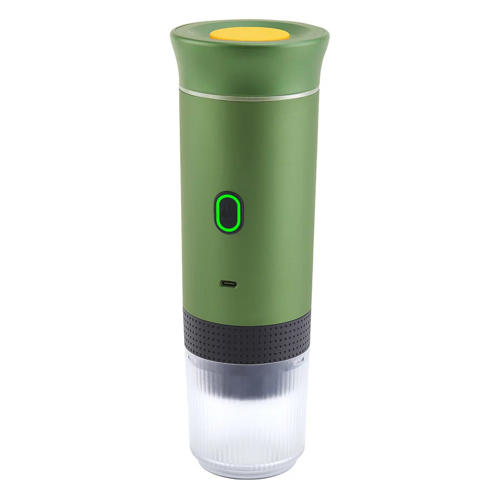 3-in-1 Wireless Portable Capsule Espresso Coffee Maker Portable Espresso Maker Qst Green