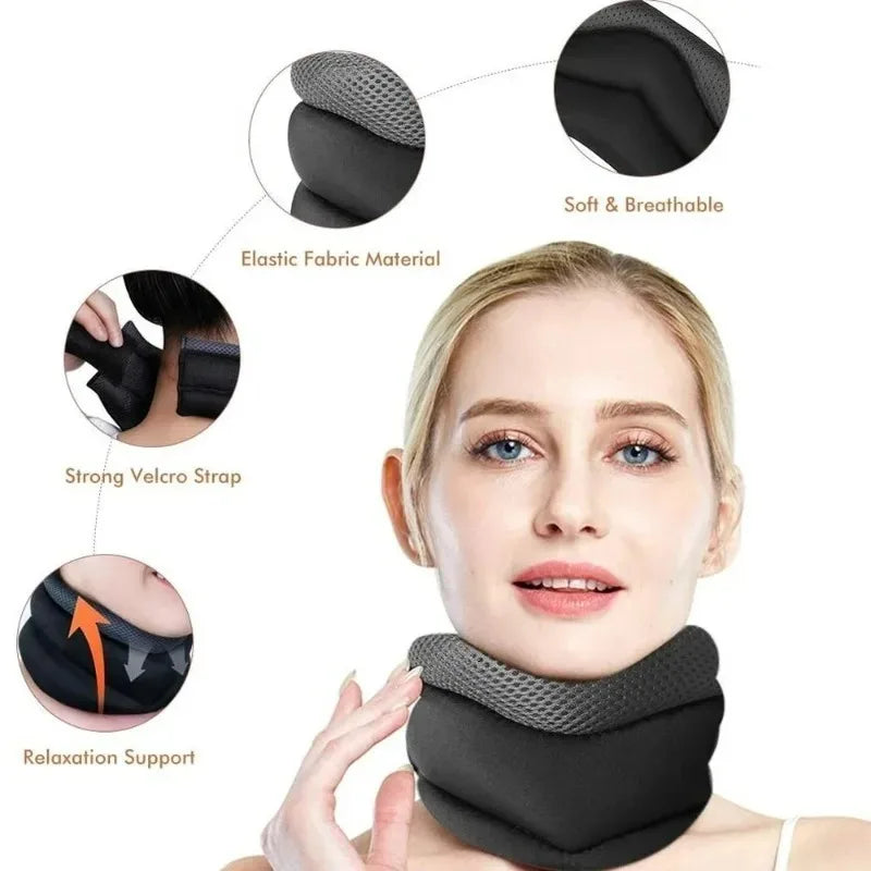 Adjustable Foam Cervical Neck Brace – Support & Stabilizer Cervical Neck Brace Qst