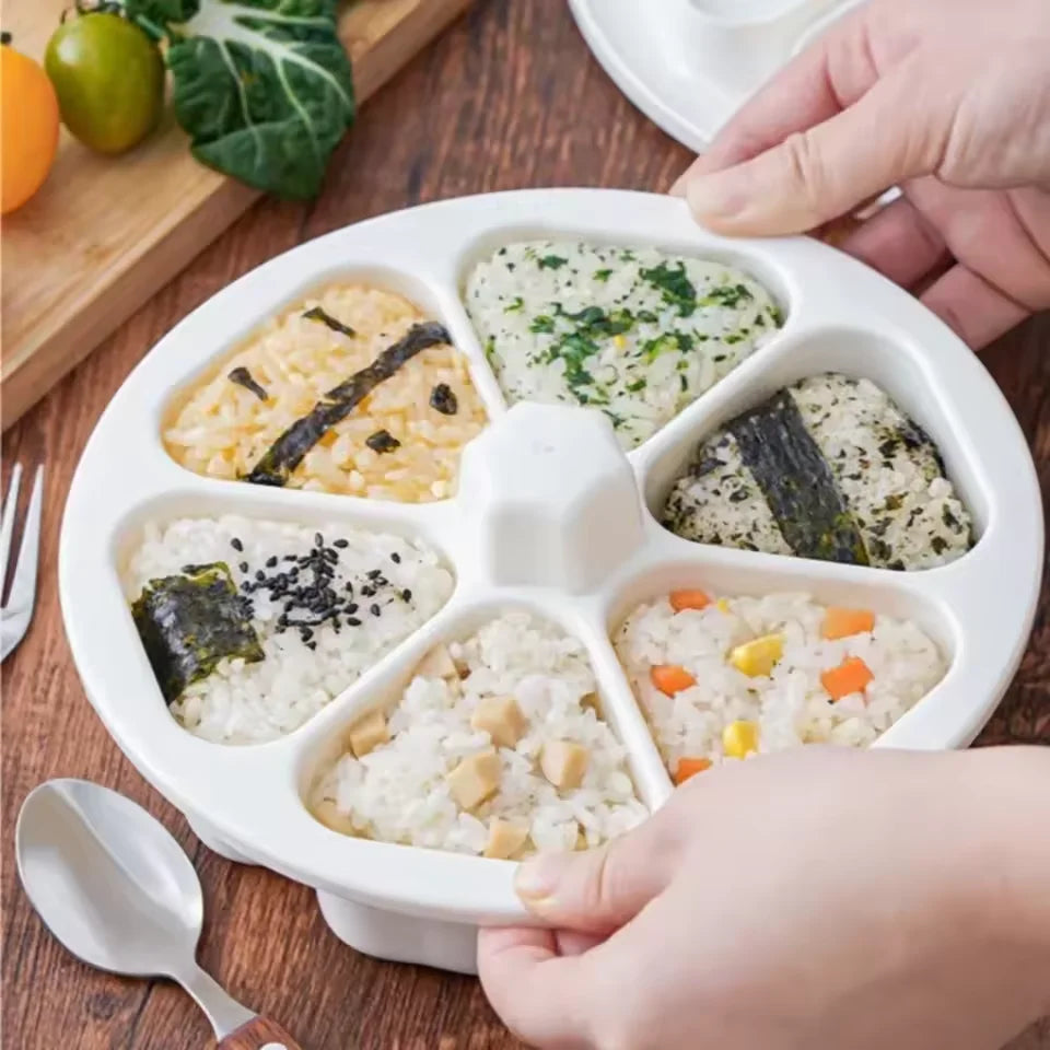 Triangle Rice Ball Mould – DIY Japanese Sushi Onigiri Maker Sushi Rice Mould Qst