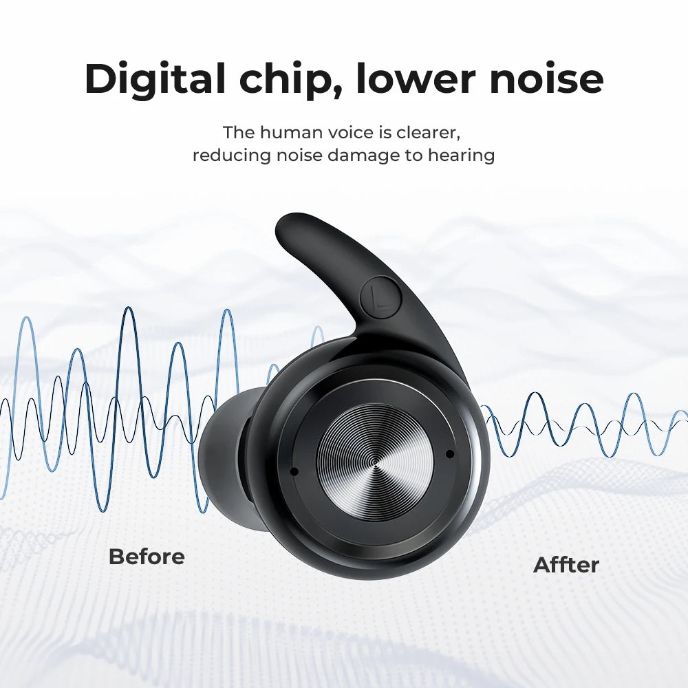 XceeFit Bluetooth Rechargeable ITE Hearing Aid – Digital Chip Bluetooth Hearing Aid Qst