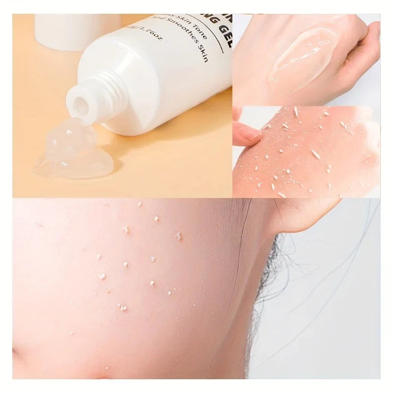 GZE Exfoliating Peeling Gel Face Scrub – Brighten & Moisturize Facial Exfoliating Gel Qme