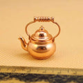 Retro Miniature Kettle 1:12 Scale Dollhouse Decor Accessory Dollhouse Miniature Qme Default Title
