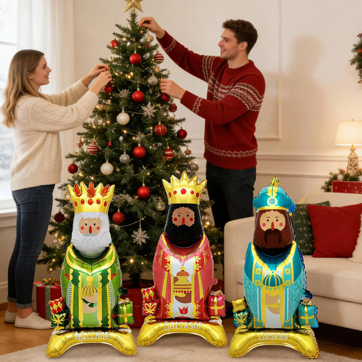 Cartoon King Crown Foil Balloon – Large Party Decoration Party Foil Balloon Qme