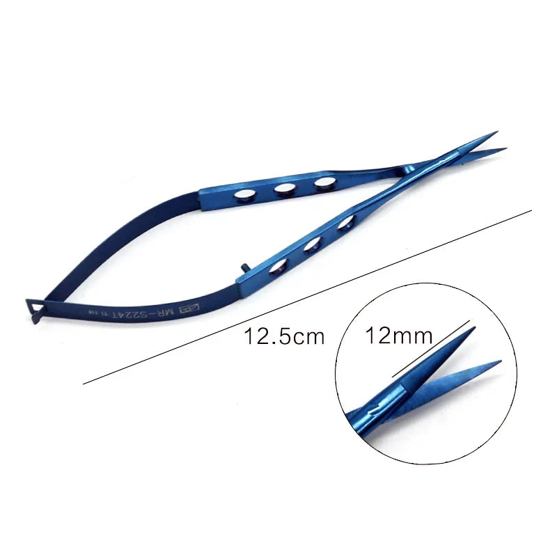 Micro Curved Blunt-Tip Scissors – Stainless Steel, 6 Colors Micro Precision Scissors Qme