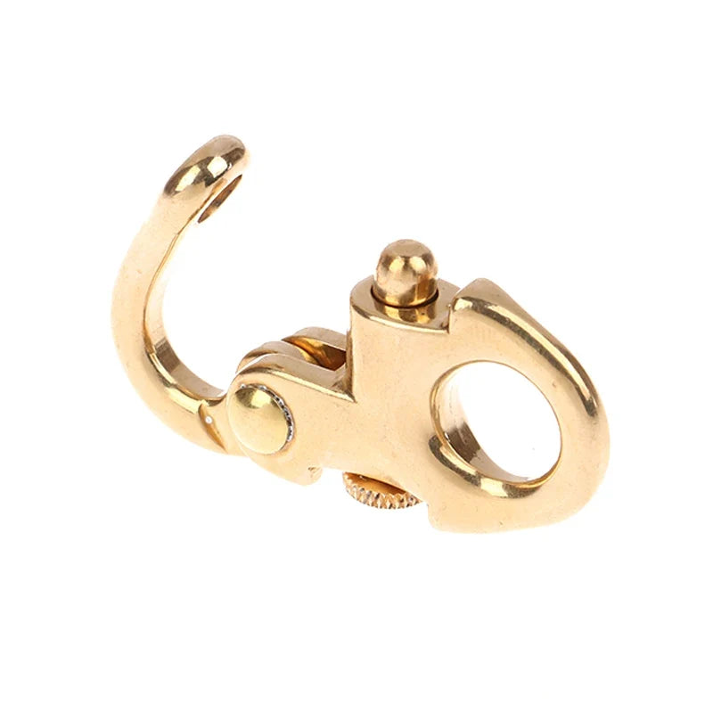 Solid Brass Buckle Clasp Screw Pin Keychain Hook Connector Brass Buckle Clasp Qme
