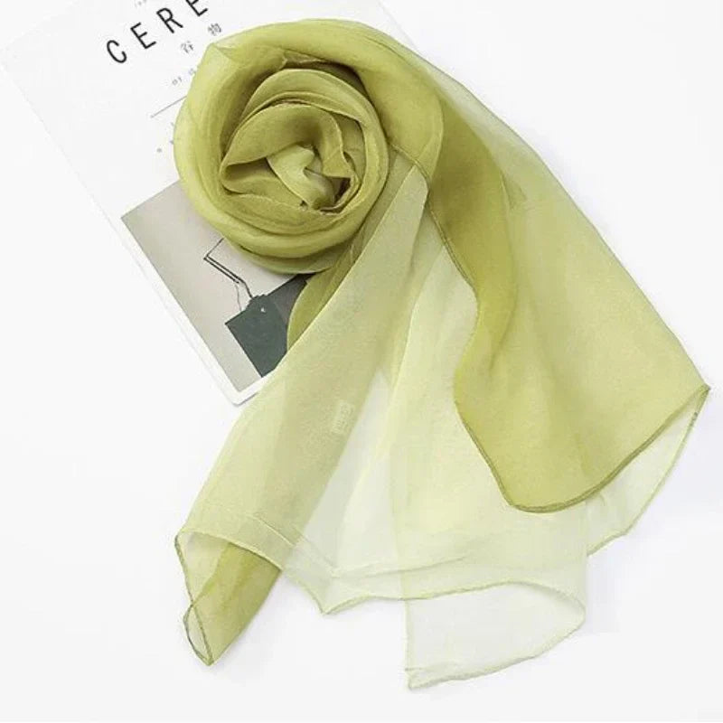 Women's Gradient Chiffon Scarf Long Wrap Shawl – 8 Colors Chiffon Wrap Scarf Qme