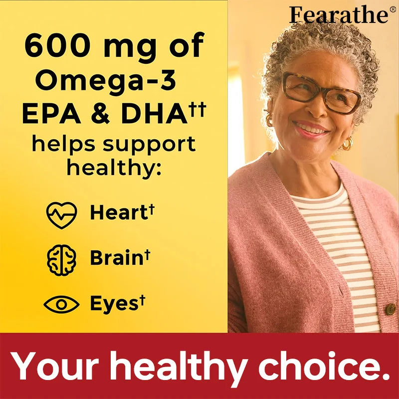 Omega-3 Softgels | Fish Oil & Algae Oil EPA DHA Supplement Omega-3 Supplement Qst