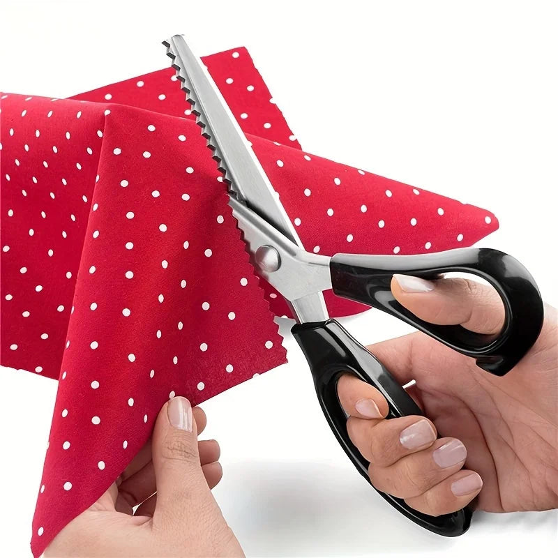 Zigzag Pinking Scissors – High-Carbon Stainless Steel Blades Pinking Scissors Qme