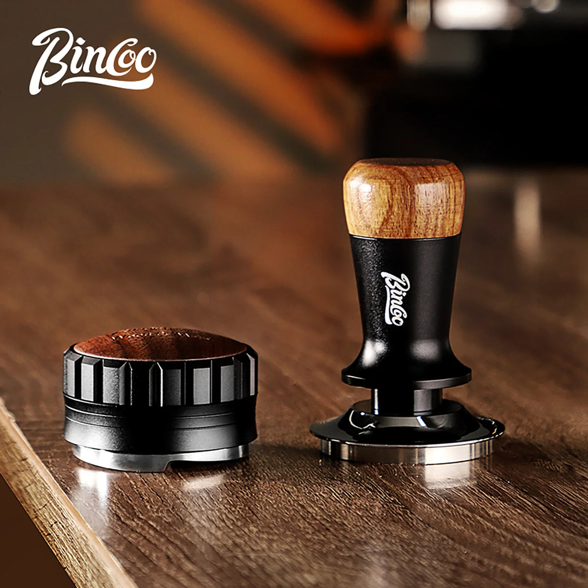 Bincoo 51/58mm Coffee Tamper & Distributor Kit – Stainless Steel Espresso Tamper Kit Qst