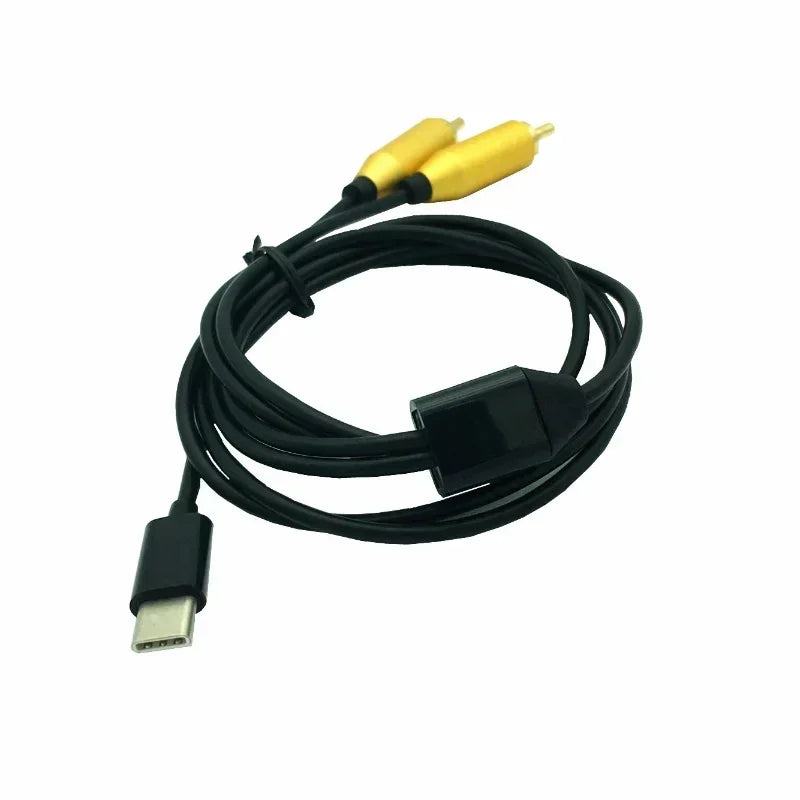 USB-C to Dual RCA Male AV Audio Video Adapter Cable AV Adapter Cable Qme
