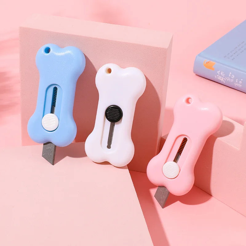 Mini Cartoon Bone Letter Opener & Paper Cutter – 8 Colors Letter Opener Knife Qme