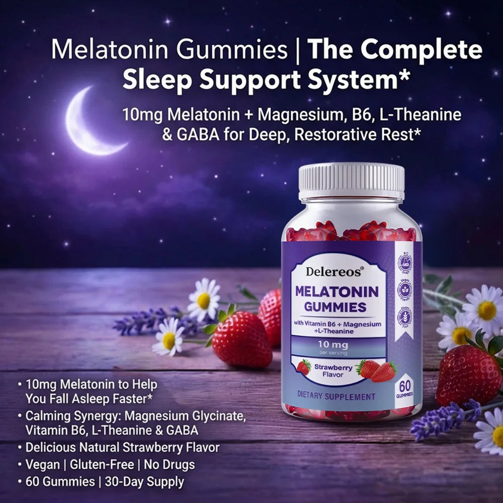ZENVITALIZE Melatonin 10mg Gummies – Sleep Support, 60ct Sleep Support Gummies Qst
