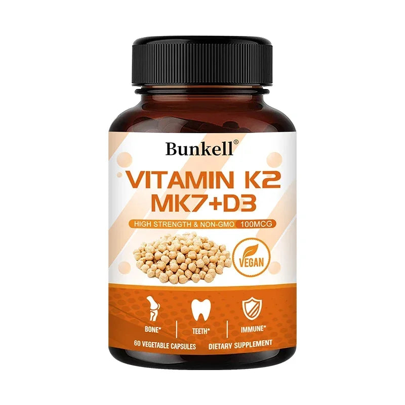 ZENVITALIZE Vitamin K2 MK7 + D3 – Bone & Heart Support Vitamin Supplement Qst 60 count-1 bottle