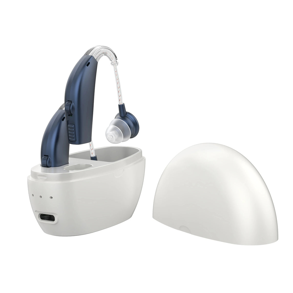 BTE Rechargeable Hearing Aid – Wireless Charging for Seniors Rechargeable Hearing Aid Qst