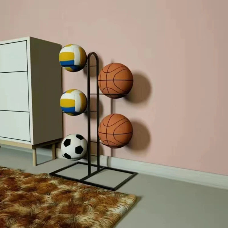Multi-Layer Ball Storage Rack – Space-Saving Sports Organizer Ball Storage Rack Qst