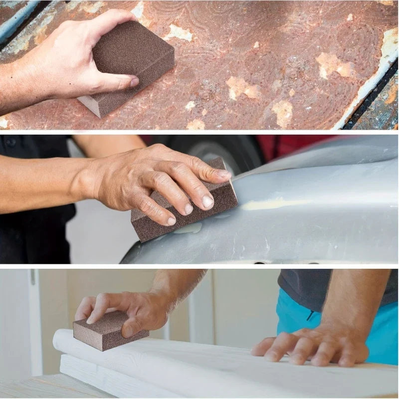 Sand Block Sandpaper Kit – Wood & Drywall Repair Combo Sanding Block Kit Qme