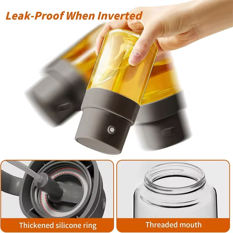 Glass Oil Sprayer Bottle 200ml – Fine Mist Press Dispenser Oil Mister Sprayer Qme