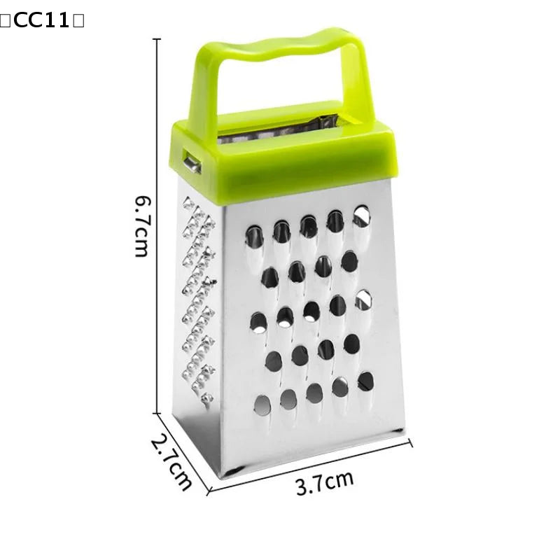 Mini 4-Sided Stainless Steel Box Grater – Cheese & Vegetables Box Grater Qme