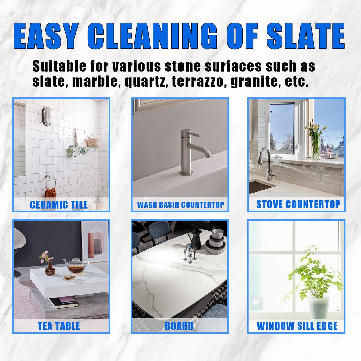 Nano Crystal Stone & Tile Coating Cleaner | Qme Stone & Tile Cleaner Qme