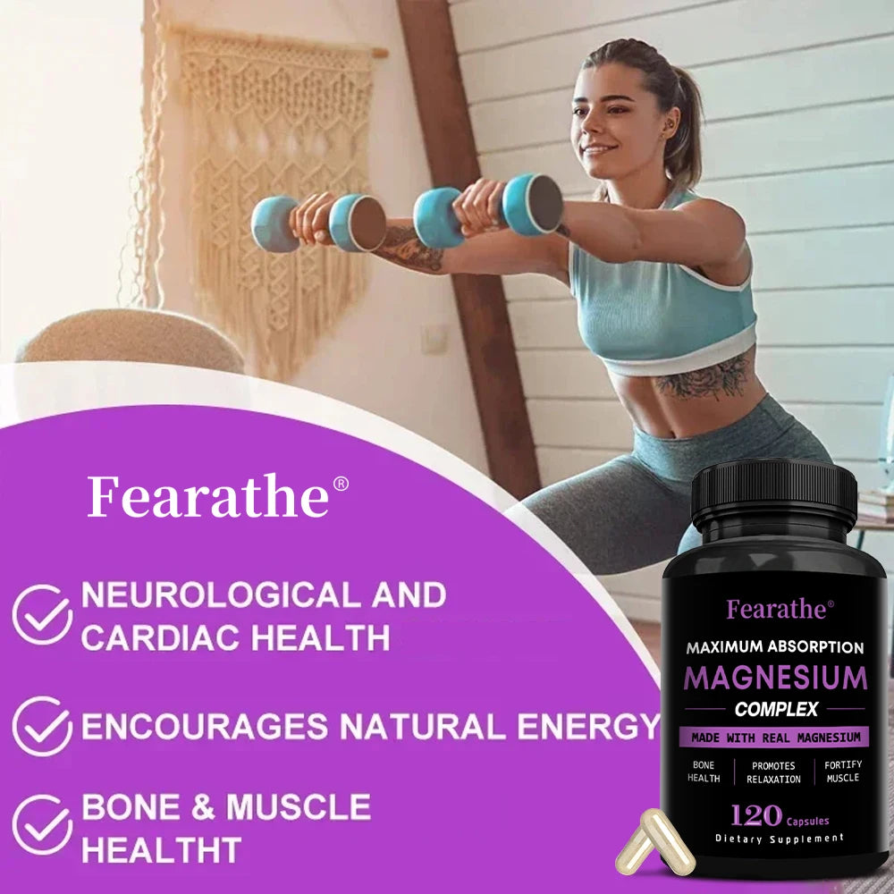 Magnesium Complex Capsules – Oxide & Citrate 500mg | Fearathe Magnesium Supplement Qst