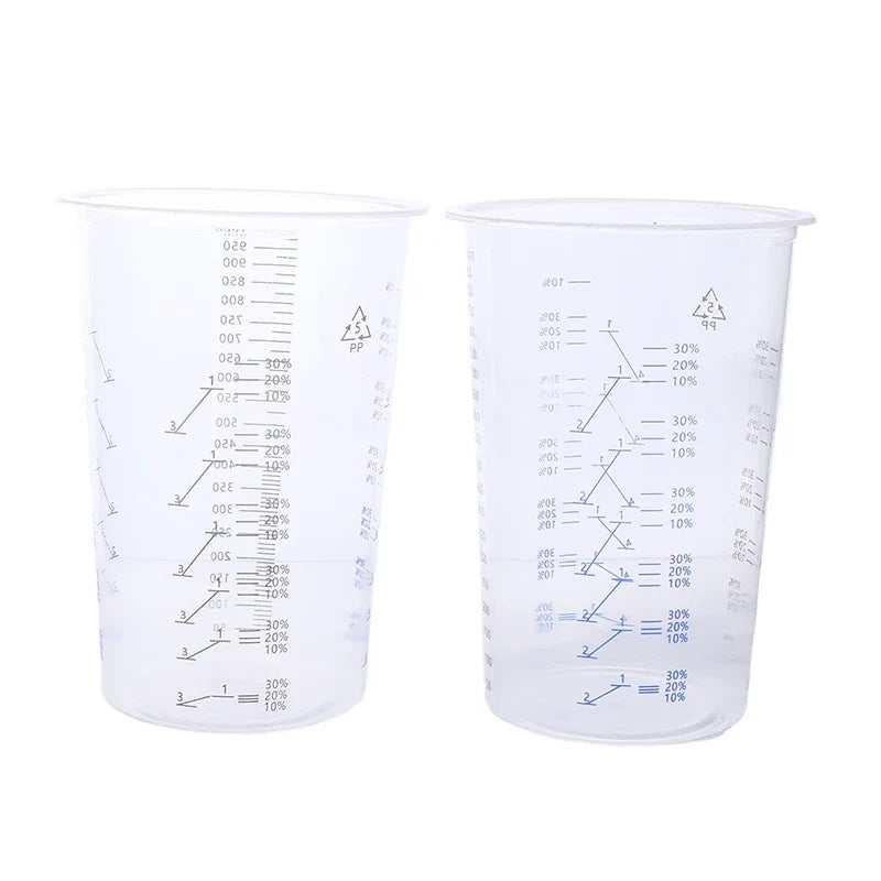 Calibrated Paint Mixing Cups | Plastic Pots for Accurate Mixing Paint Mixing Cups Qme
