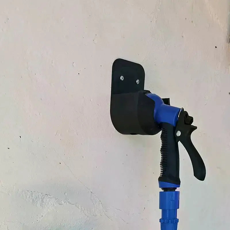 Wall Mount Garden Hose Nozzle Holder Bracket with Screws Hose Nozzle Bracket Qme