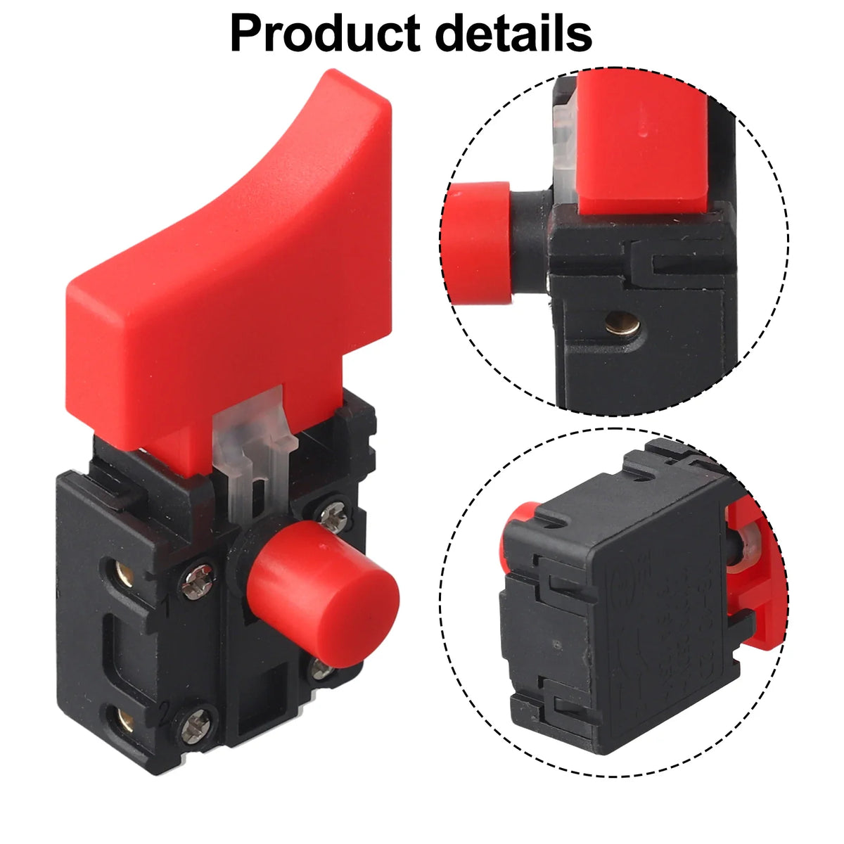 Trigger Button Switch for 125 Angle Grinder – Anti-Lock Power Tool Switch Qme