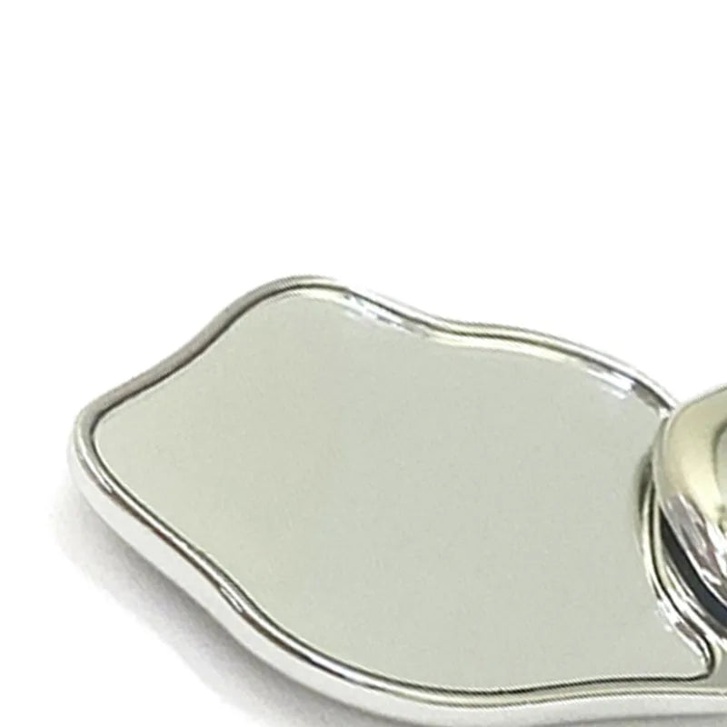 Heart-Shaped Double-Sided Compact Makeup Mirror – Foldable Compact Makeup Mirror Qst