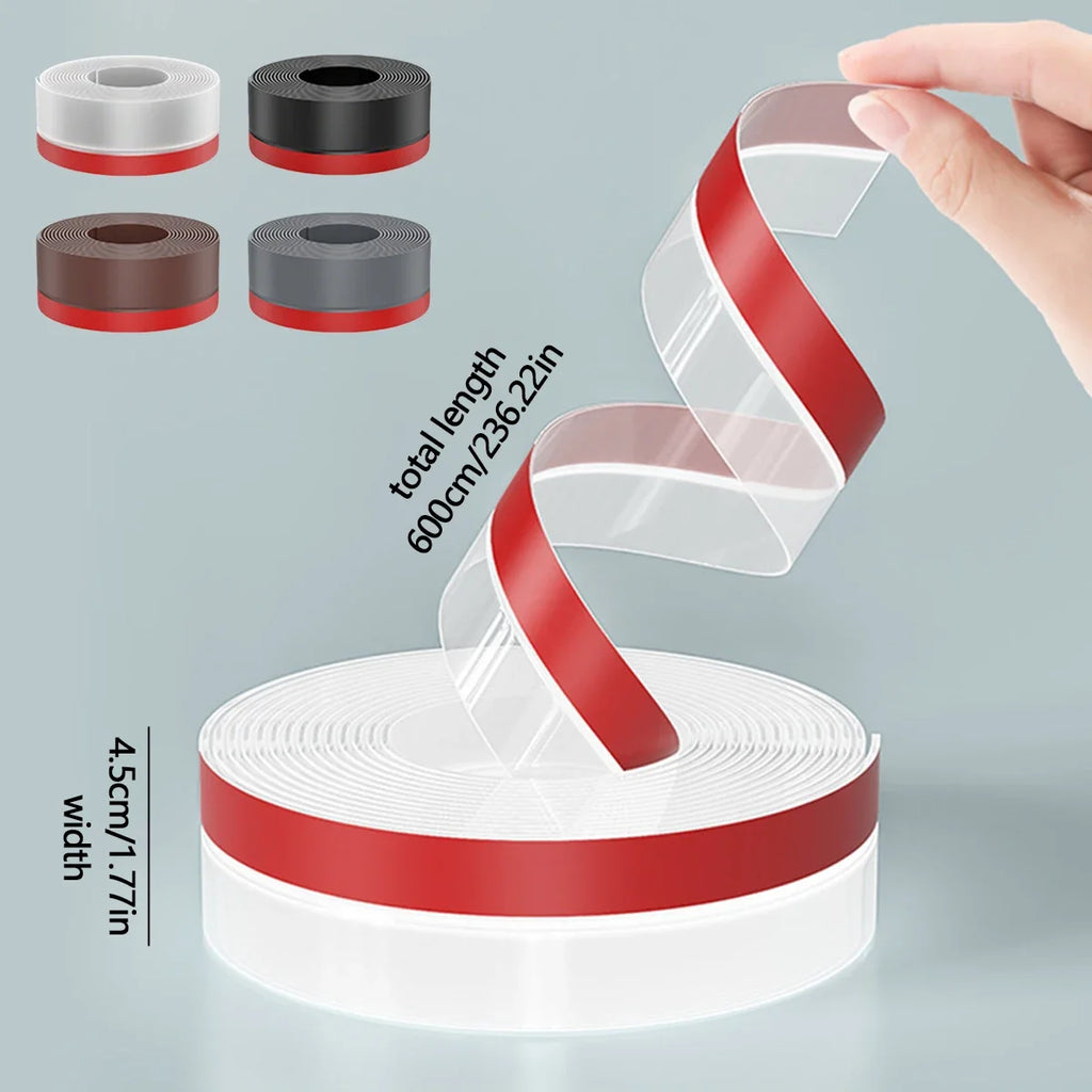 Window Rain Drip Guard Rubber Edge Sealing Strip 6M Window Door Seal Strip Qme