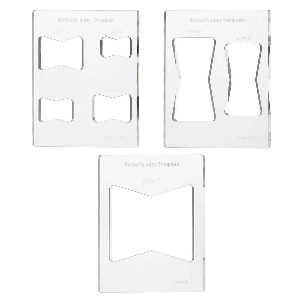 Bowtie Router Template Jig – 3x Acrylic Inlay Tool, Transparent Router Template Jig Qme Transparent China Mainland