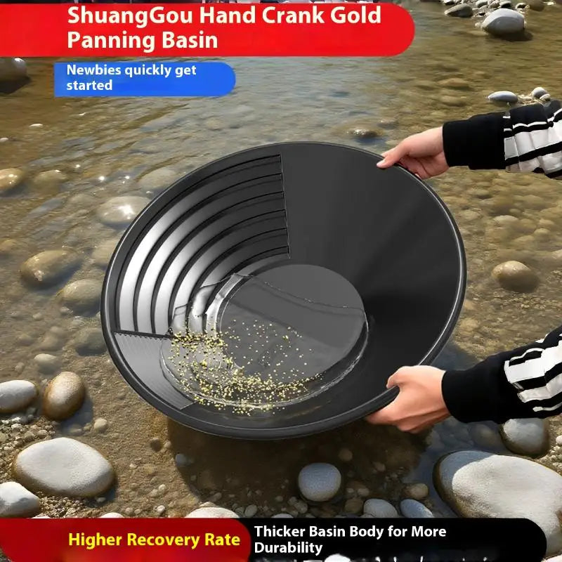 Riffle Design Gold Pan 35cm – PP Prospecting & Panning Pan Gold Panning Pan Qme