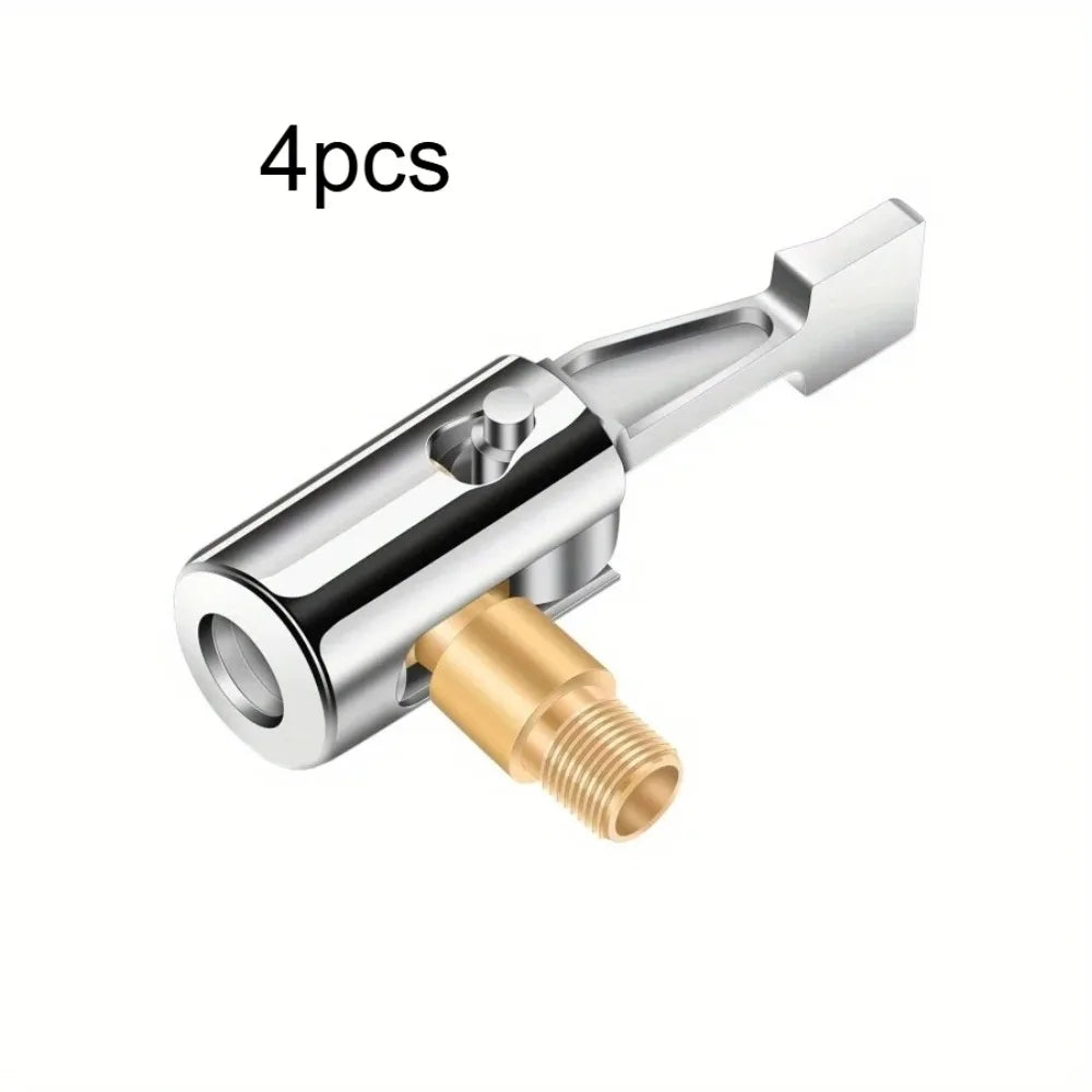 Quick Connect Air Chuck Tire Inflator Nozzle | Metal Tire Inflator Chuck Qme 4pcs
