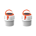 Solar LED Camping Light Bulb – 5 Modes, USB Rechargeable Solar Camping Lantern Qme 2 PCS