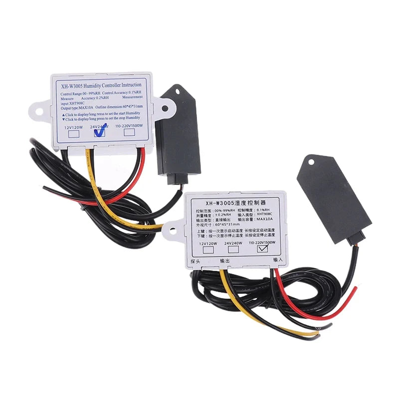 Digital Humidity Controller Humidistat Hygrometer 12V 24V 220V Humidity Controller Qme