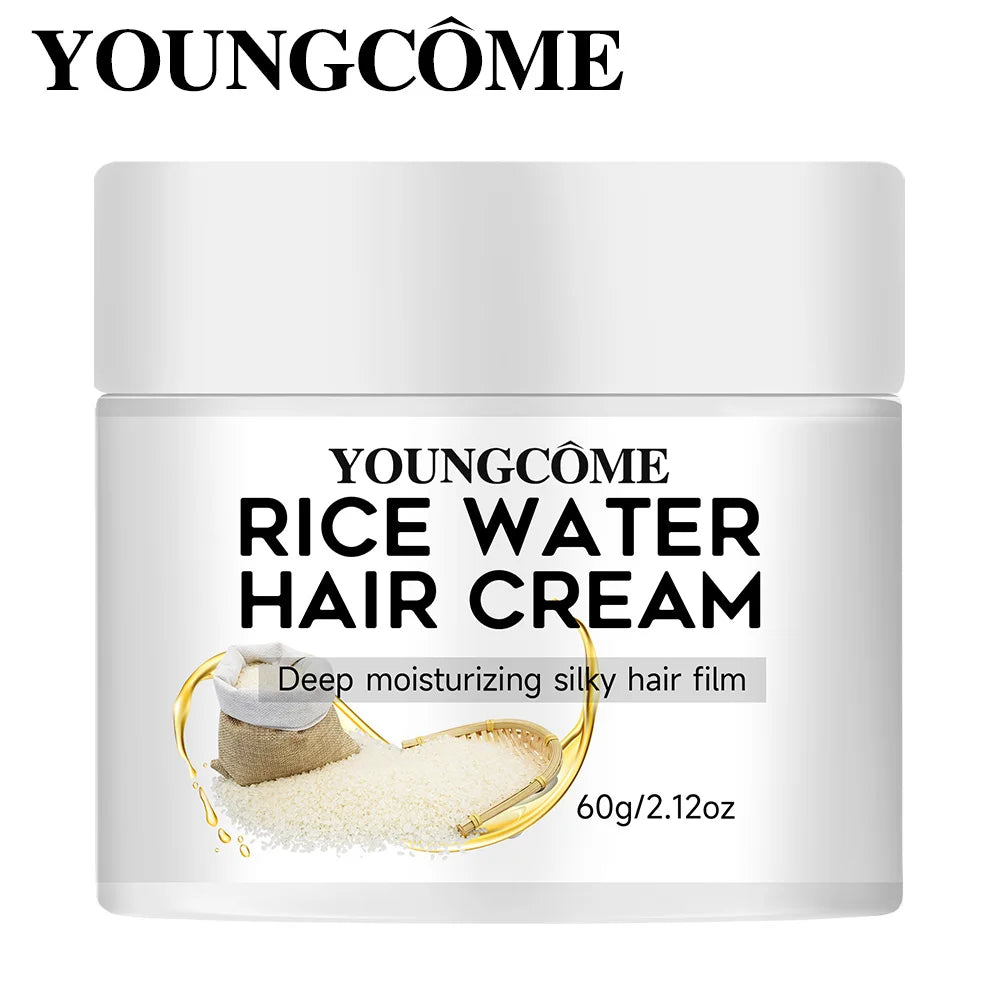 YOUNGCOME Rice Hair Mask – Deep Conditioning All Hair Types Hair Mask Qst 60
