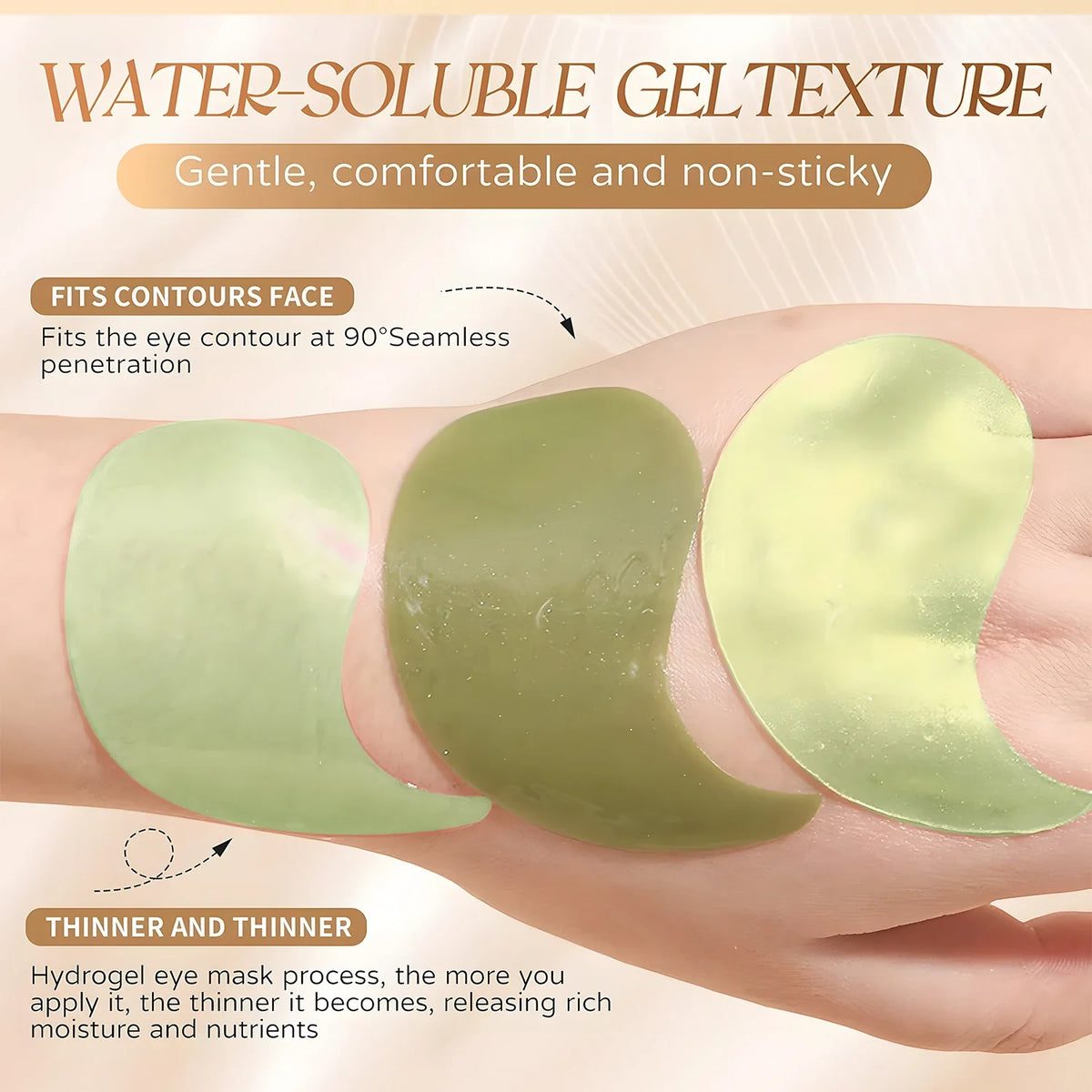 Seaweed Eye Mask with Collagen & Hyaluronic Acid | Firm & Smooth Eye Sheet Mask Qme