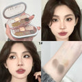 LEE INTO 6-Color Eyeshadow Palette – Matte & Glitter Eyeshadow Palette Qme GL6877-1