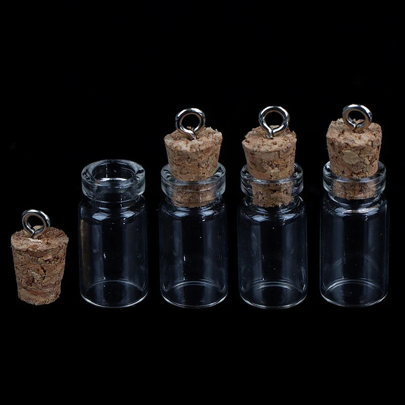 Mini Glass Bottles with Cork Stoppers – Small Vials & Jars Glass Vials & Jars Qme