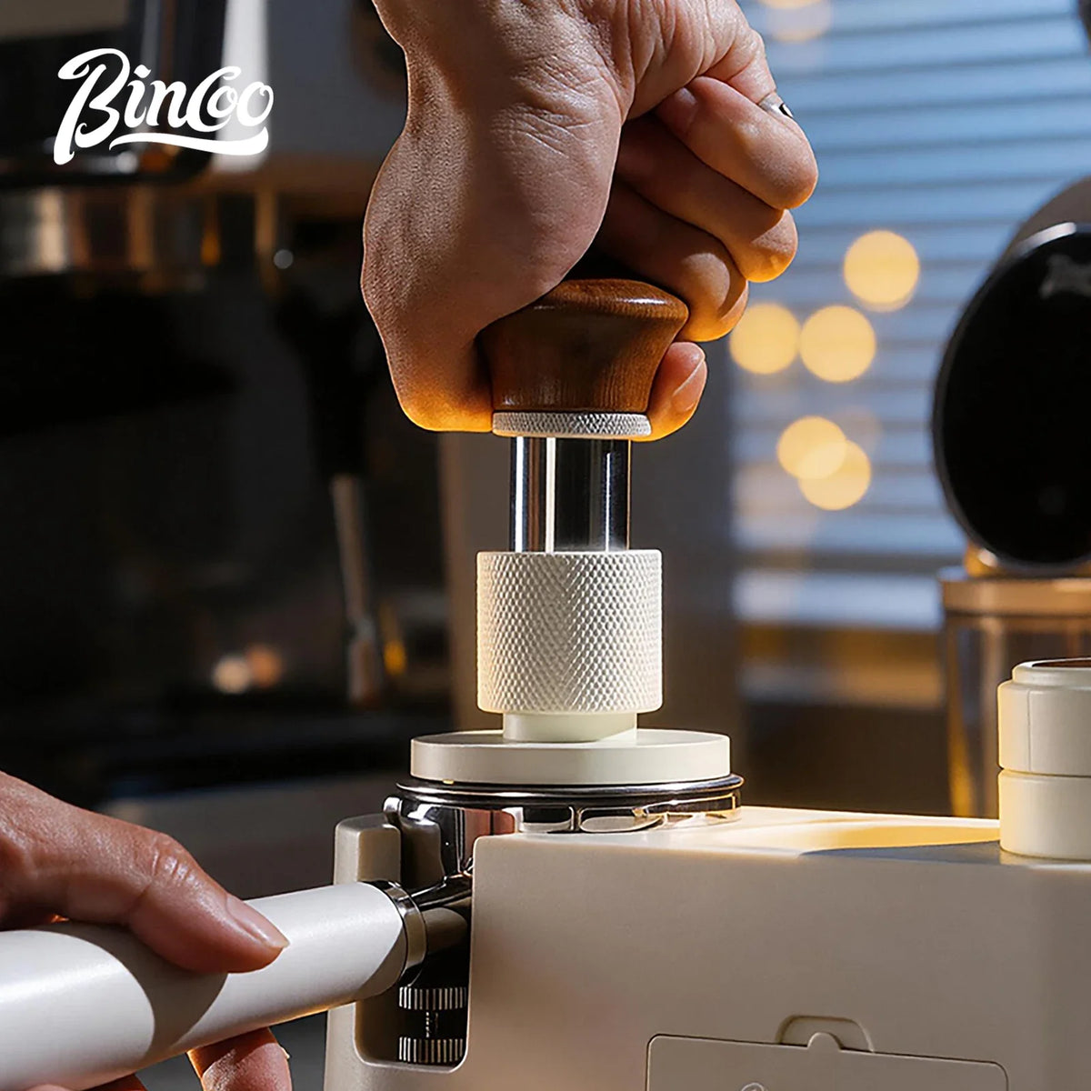 Bincoo 30LB Constant Pressure Titanium Espresso Tamper Espresso Tamper Qst