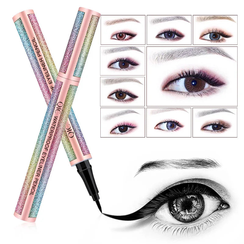 Starry Sky Black Liquid Eyeliner Pen – Waterproof, Quick Dry Liquid Eyeliner Pen Qme