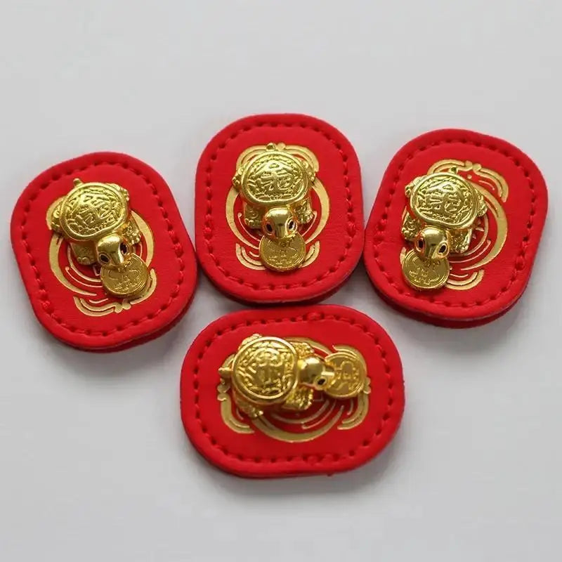 Feng Shui Lucky Turtle Wallet Charm & Decor Ornament Decorative Figurine Qme
