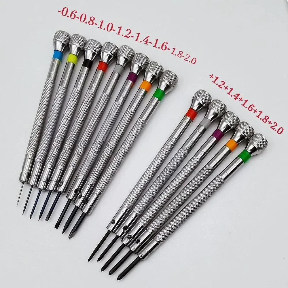 13-Pc Flat Head Watch Repair Screwdriver Set | 0.6–2.0mm Kit Watch Repair Tool Set Qme