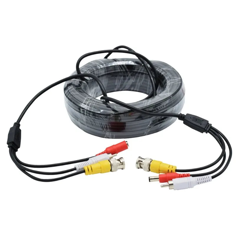 Surveillance Camera 2-in-1 RCA+DC Audio Power Cable Surveillance Camera Cable Qme