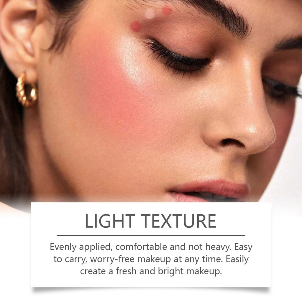Liquid Blush Stick Sponge Tip – Waterproof Long-Lasting Cheek Tint Liquid Blush Stick Qst