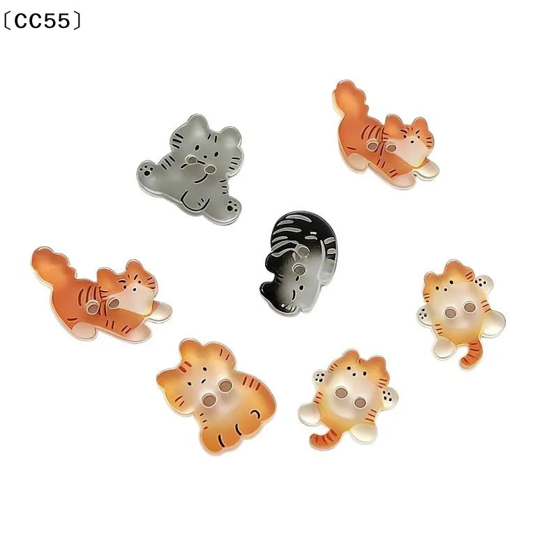 30pcs Cute Cat Resin Buttons – Kitty Sewing Accessories Sewing Buttons Qst