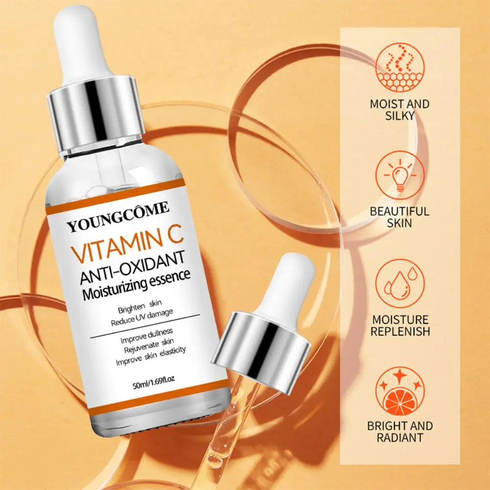 YOUNGCOME Vitamin C Facial Essence with Hyaluronic Acid 30/50ml Vitamin C Face Serum Qst