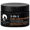 Men's 3-in-1 Curl Cream | Sulfate & Paraben Free Styling Curl Styling Cream Qme Nourishing