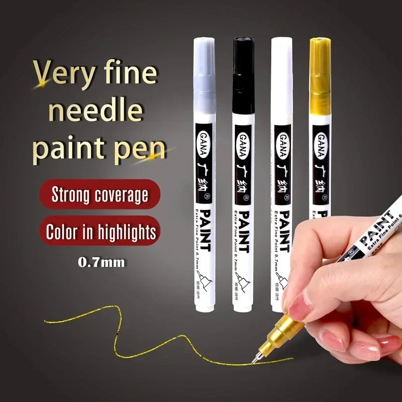 Permanent Paint Markers Fine Tip Waterproof – Rock, Wood & Canvas Paint Marker Pens Qme